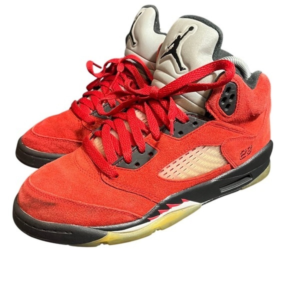 Nike Air Jordan Retro 5 GS Raging Bull Size 7Y 8.5 Womens 440888-600 Sneakers